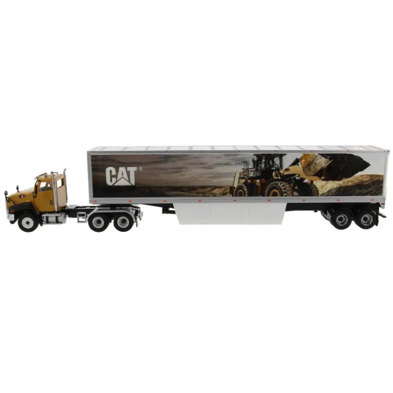 Load image into Gallery viewer, CAT - 1/50 - CT660 DAY CAB TRACTOR WITH CAT MURAL TRAILER
