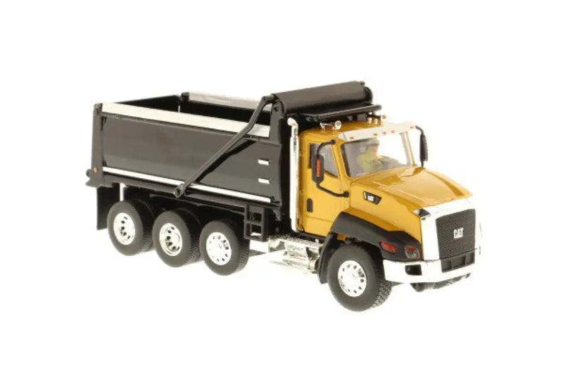 Load image into Gallery viewer, CAT - 1/50 - CT660 DUMP TRUCK - YELLOW CAB/BLACK - DIECAST
