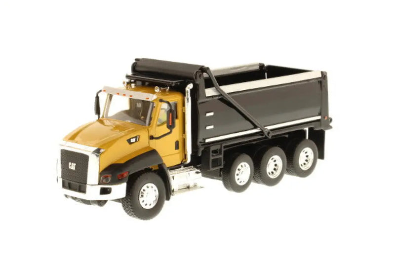 Load image into Gallery viewer, CAT - 1/50 - CT660 DUMP TRUCK - YELLOW CAB/BLACK - DIECAST
