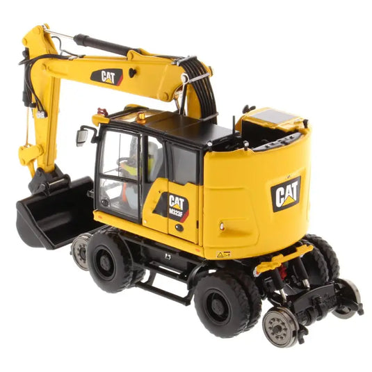 CAT - 1/50 - M323F RAILROAD WHEELED EXCAVATOR SAFETY YELLOW