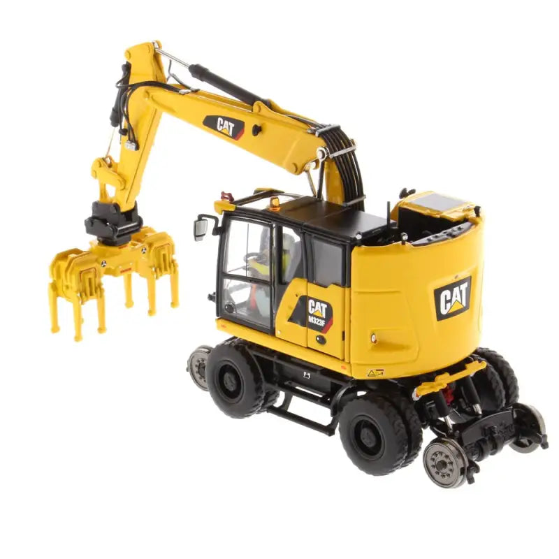 Chargez l&#39;image dans la visionneuse de la galerie, CAT - 1/50 - M323F RAILROAD WHEELED EXCAVATOR SAFETY YELLOW
