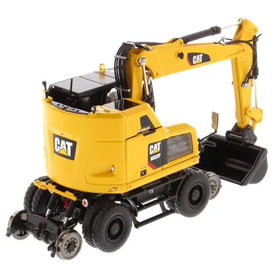 CAT - 1/50 - M323F RAILROAD WHEELED EXCAVATOR SAFETY YELLOW