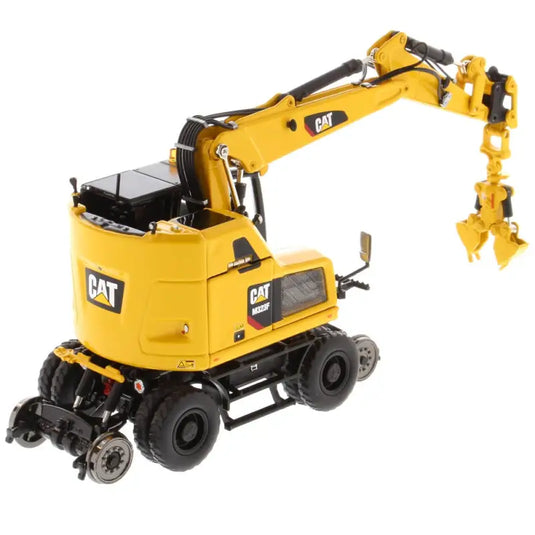 CAT - 1/50 - M323F RAILROAD WHEELED EXCAVATOR SAFETY YELLOW