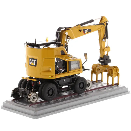 CAT - 1/50 - M323F RAILROAD WHEELED EXCAVATOR CAT YELLOW