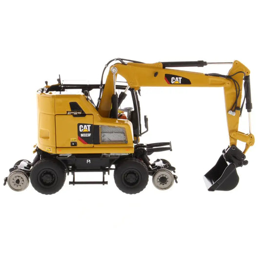 CAT - 1/50 - M323F RAILROAD WHEELED EXCAVATOR CAT YELLOW