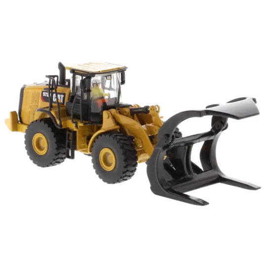 CAT - 1/87 - 972M WHEEL LOADER WITH LOG FORK - DIECAST