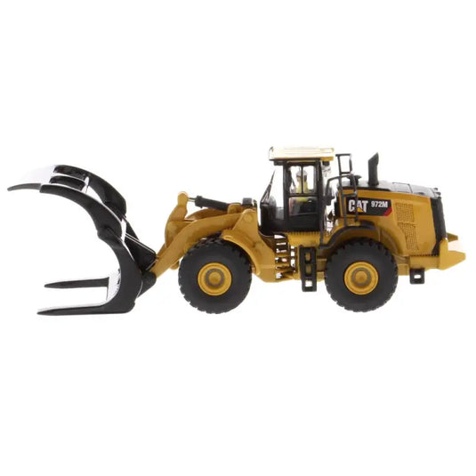 CAT - 1/87 - 972M WHEEL LOADER WITH LOG FORK - DIECAST