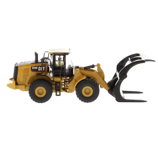 CAT - 1/87 - 972M WHEEL LOADER WITH LOG FORK - DIECAST