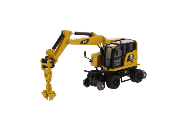 Chargez l&#39;image dans la visionneuse de la galerie, CAT - 1/87 - M323F RAILROAD WHEELED EXCAVATOR SAFETY YELLOW
