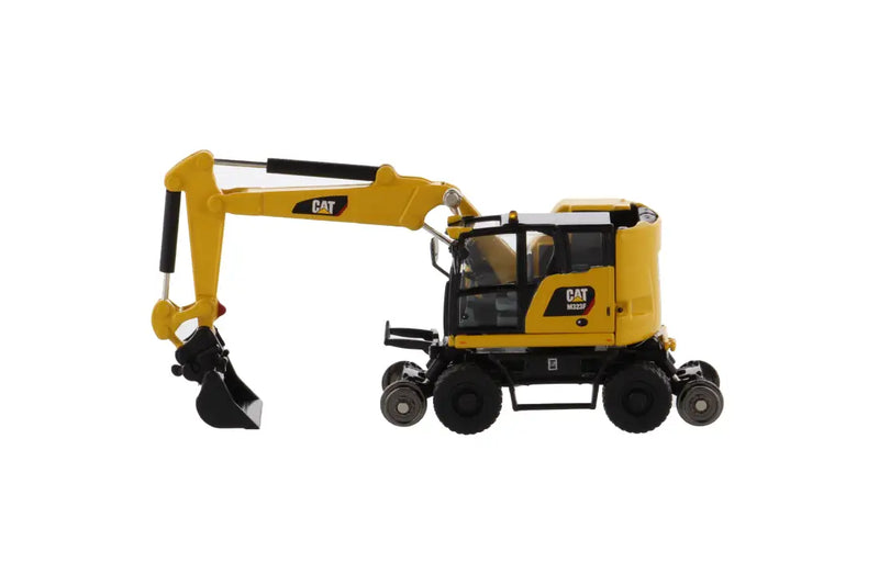 Chargez l&#39;image dans la visionneuse de la galerie, CAT - 1/87 - M323F RAILROAD WHEELED EXCAVATOR SAFETY YELLOW
