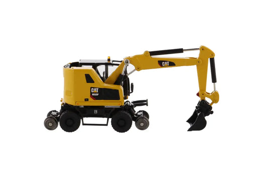 CAT - 1/87 - M323F RAILROAD WHEELED EXCAVATOR SAFETY YELLOW