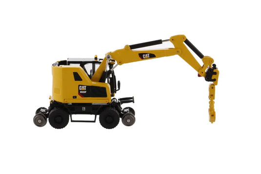 CAT - 1/87 - M323F RAILROAD WHEELED EXCAVATOR SAFETY YELLOW
