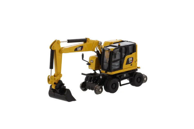 Chargez l&#39;image dans la visionneuse de la galerie, CAT - 1/87 - M323F RAILROAD WHEELED EXCAVATOR SAFETY YELLOW
