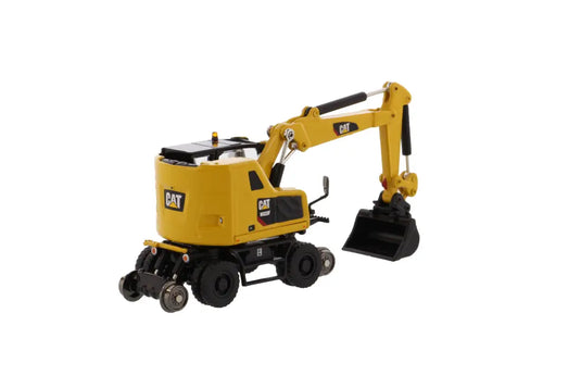 CAT - 1/87 - M323F RAILROAD WHEELED EXCAVATOR SAFETY YELLOW