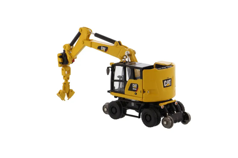 Chargez l&#39;image dans la visionneuse de la galerie, CAT - 1/87 - M323F RAILROAD WHEELED EXCAVATOR SAFETY YELLOW
