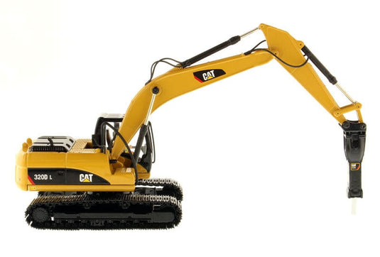 1/50 - 320D L Hydraulic Excavator with hammer DIECAST
