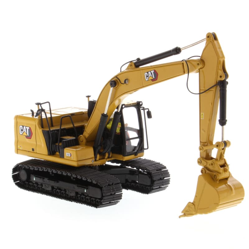 Load image into Gallery viewer, 1/50 - 323 Hydraulic Excavator w 4 new work-tools DIECAST
