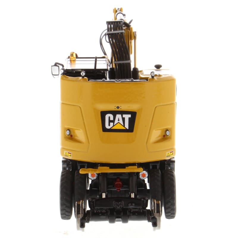 Chargez l&#39;image dans la visionneuse de la galerie, 1/50 - M323F railroad Wheeled Excavator CAT Yellow DIECAST

