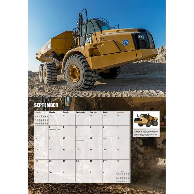 Load image into Gallery viewer, 2024 Caterpillar 12 Month 17in x 12in Calendar - TOOLS
