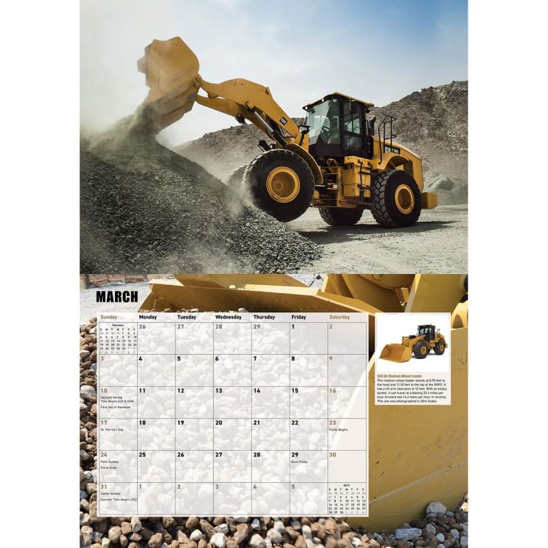 Load image into Gallery viewer, 2024 Caterpillar 12 Month 17in x 12in Calendar - TOOLS
