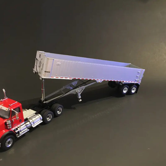 EAST - 1/50 - EAST GENESIS END DUMP TRAILER VIPER SILVER