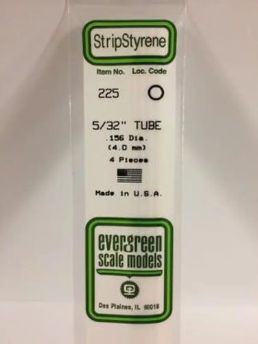 EVERGREEN -.156’’ (5/32) DIAMETER PACK OF 4 OPAQUE