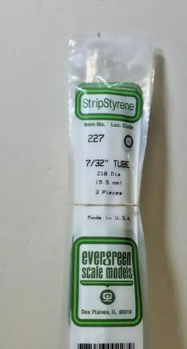 EVERGREEN -.218’’ (7/32’’) 5.5 MM WHITE STYRENE