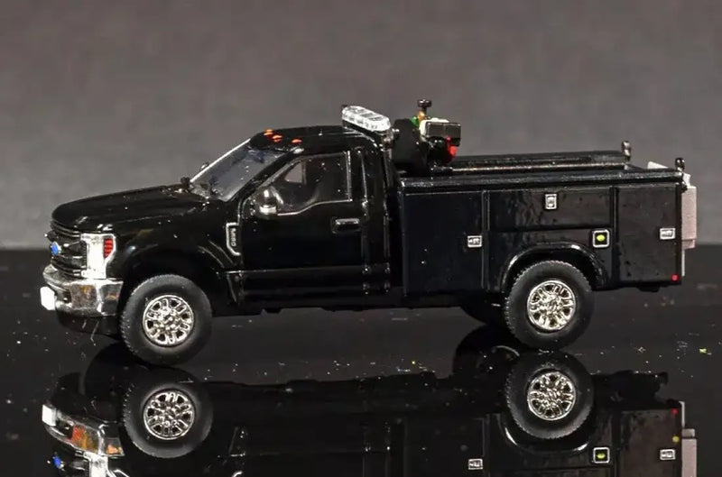 Load image into Gallery viewer, FORD - 1/50 - F350 ROADSIDE SERVICE TRUCK - BLACK - DIECAST
