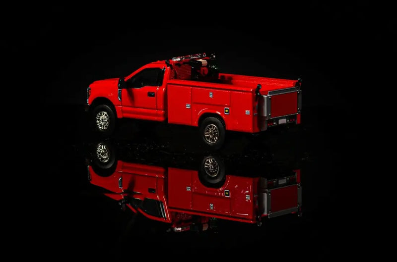 Load image into Gallery viewer, FORD - 1/50 - F350 ROADSIDE SERVICE TRUCK - RED - DIECAST
