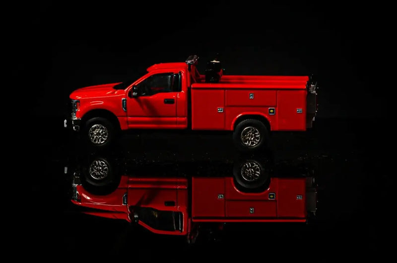 Load image into Gallery viewer, FORD - 1/50 - F350 ROADSIDE SERVICE TRUCK - RED - DIECAST
