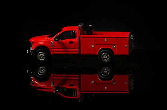 FORD - 1/50 - F350 ROADSIDE SERVICE TRUCK - RED - DIECAST