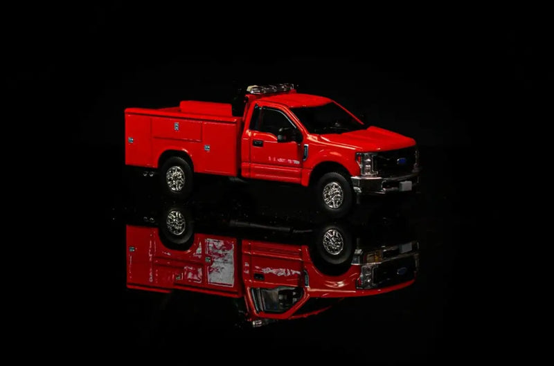 Load image into Gallery viewer, FORD - 1/50 - F350 ROADSIDE SERVICE TRUCK - RED - DIECAST
