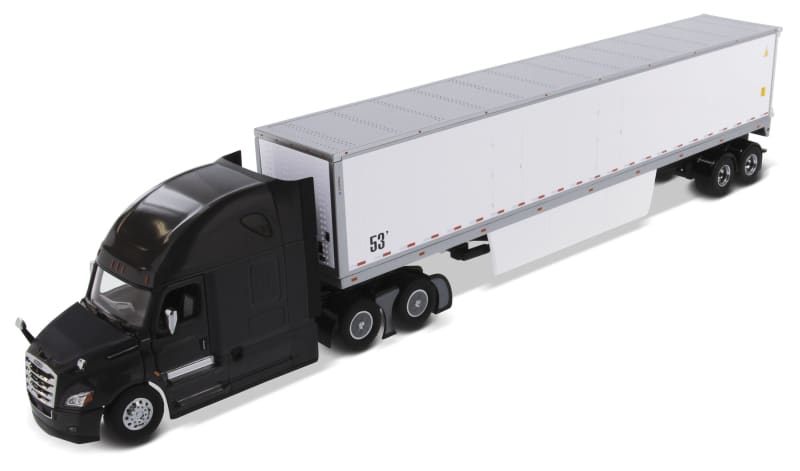 Load image into Gallery viewer, 1/50 - New Cascadia Sleeper in Black with 53’ White Dry

