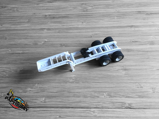 1/50 - XL 120 Low - Profile Trailer White (Outrigger Style)