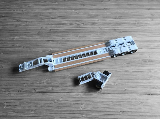 1/50 - XL 120 Low - Profile Trailer White (Outrigger Style)