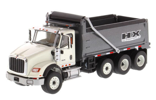 1/50 - HX 620 Dump Truck White Cab/Gun Metal Body DIECAST