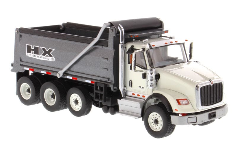 Load image into Gallery viewer, 1/50 - HX 620 Dump Truck White Cab/Gun Metal Body DIECAST
