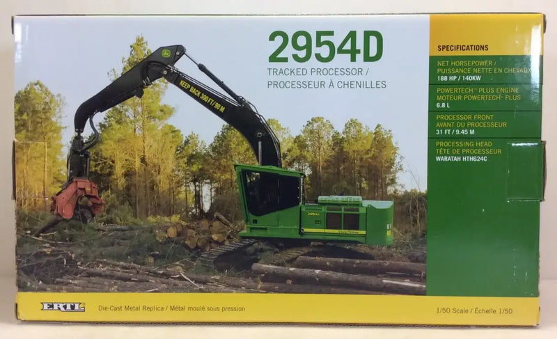 Load image into Gallery viewer, JOHN DEERE - 1/50 - 2954D TRACKED TREE FORESTRY PROCESSOR
