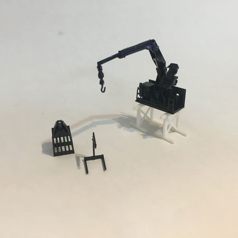 Load image into Gallery viewer, 1/50 - Kennis Crane Black LB0026 DIECAST | SCALE FORK / LOG
