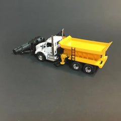 1/50 - Kenworth T880 (white) Underbelly Plow and Snow Equipped (black/orange)