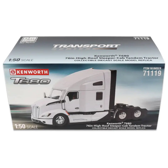 KENWORTH - 1/50 - T680 NEXT-GEN 76IN-HIGH-ROOF SLEEPER-CAB