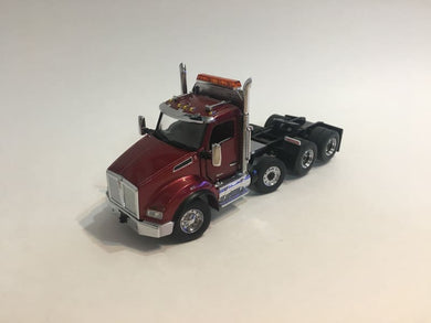 1/50 - T880 SBFA DayCab Pusher - Axle Tandem Tractor Red