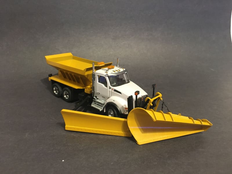 Load image into Gallery viewer, 1/50 - Kenworth T880 (WHITE) FULL Snow Equipped DIECAST
