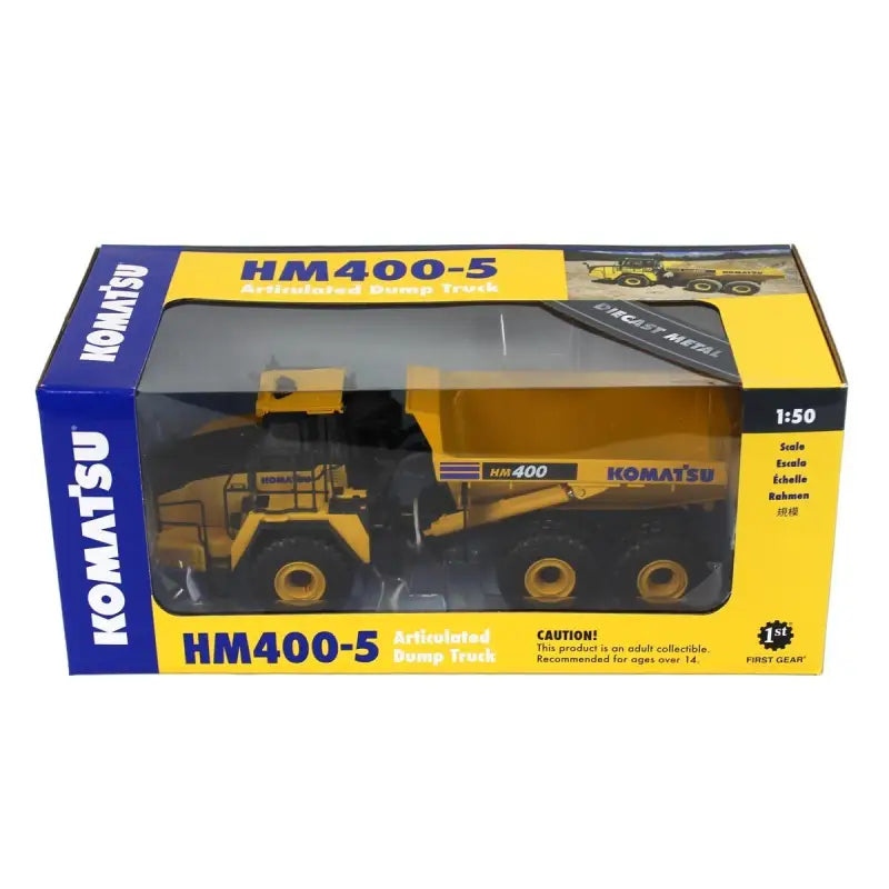 Chargez l&#39;image dans la visionneuse de la galerie, KOMATSU - 1/50 - HM400-5 ARTICULATED DUMP TRUCK - DIECAST
