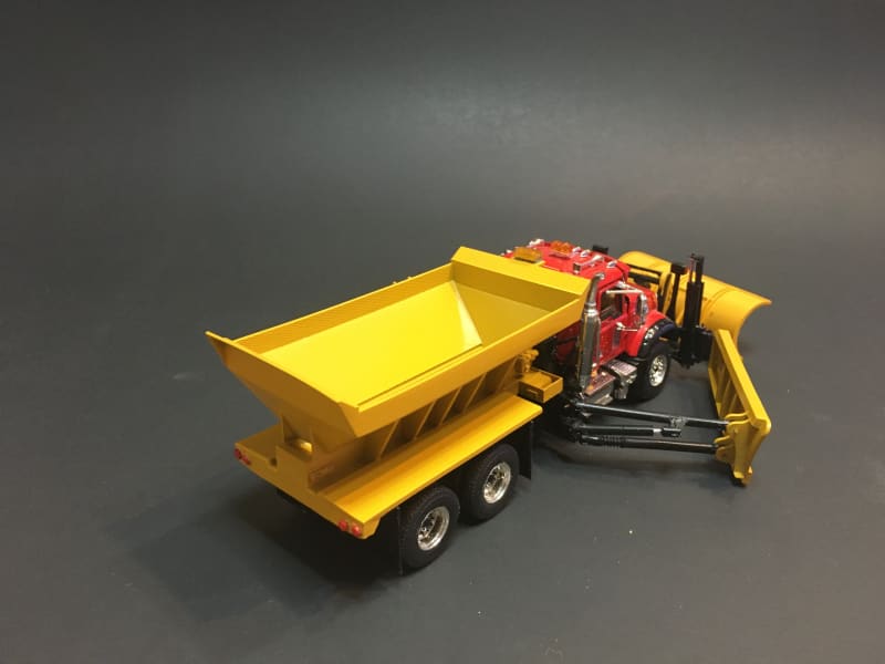Load image into Gallery viewer, 1/50 - MACK GRANITE (Red) 10 Wheelers Snow Equipped DIECAST
