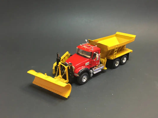 MACK - 1/50 - MACK GRANITE (RED) 10 WHEELERS SNOW EQUIPPED