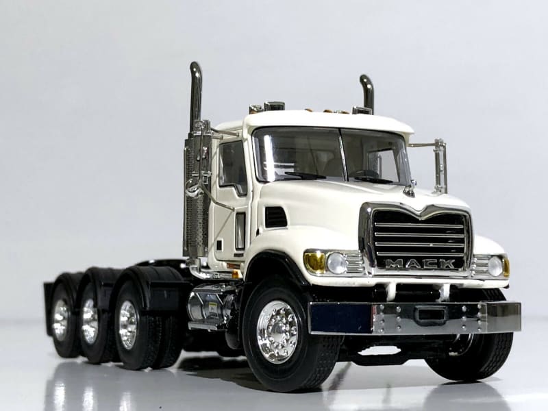 Load image into Gallery viewer, 1/50 - Mack Granite 8x4 Day Cab Tridem Tractor in White
