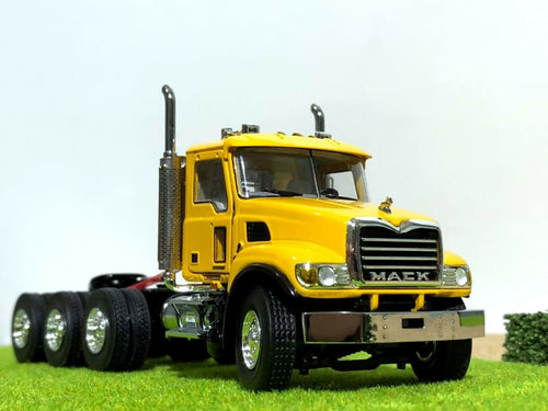 1/50 - Mack Granite 8x4 Day Cab Tridem Tractor in Yellow