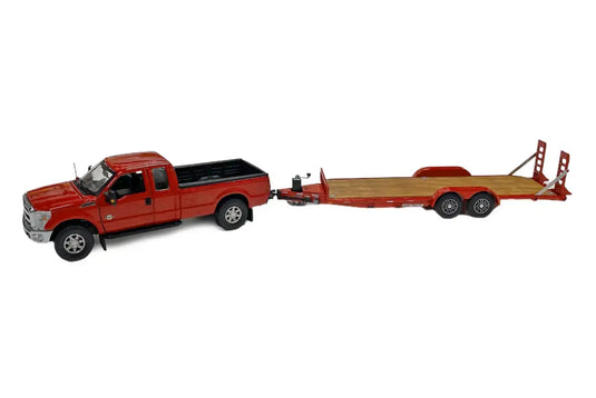 MIRSBERGER - 1/50 - UTILITY TRAILER - 2 AXLES - RED