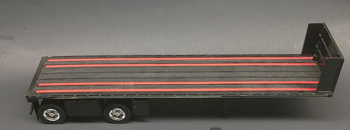 1/32 - Flatbed Trailer Black DIECAST | SCALE USED or REFURB